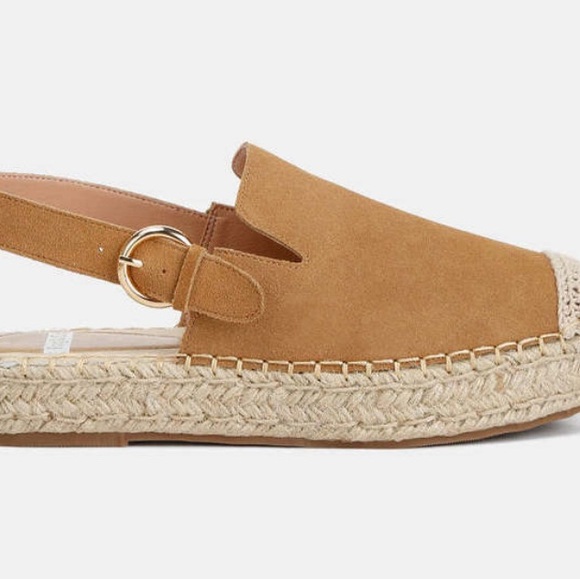 Suede slingback strap espadrilles-so cute for fall weather-worn less than 5x - Picture 11 of 11
